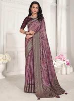 Viscose Silk Wine Festival Wear Weaving Saree